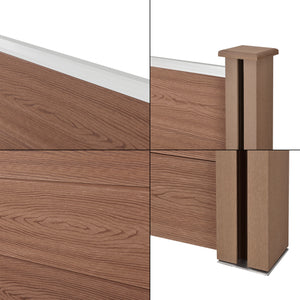 Recinzione da giardino Segovia WPC in diverse versioni [neu.holz]