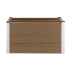 [neu.holz] Fioriera WPC Legno Composito 100 x 50 x 50 cm Portafiori