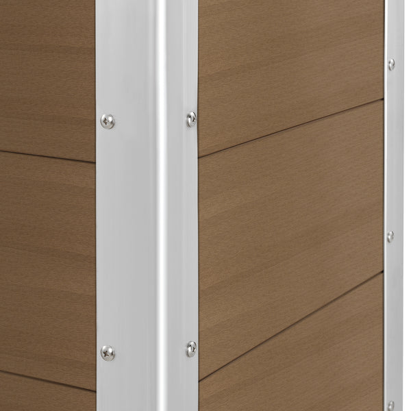 [neu.holz] Fioriera WPC Legno Composito 100 x 50 x 50 cm Portafiori