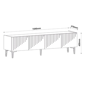 Tavolino TV Oppdal 154x37x45cm [en.casa]