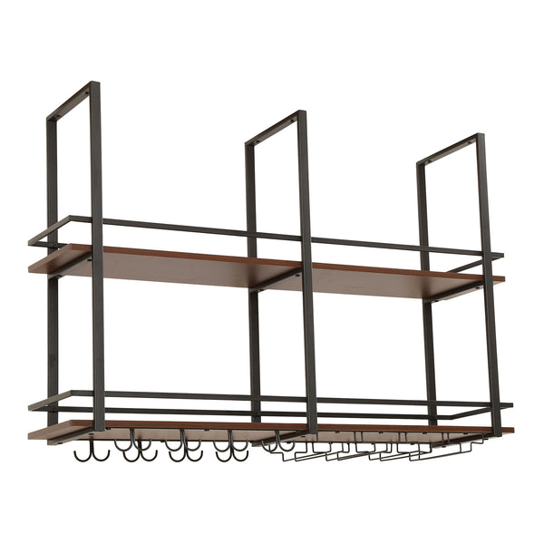 Portabottiglie Sospeso da Soffitto Hubro [en.casa]