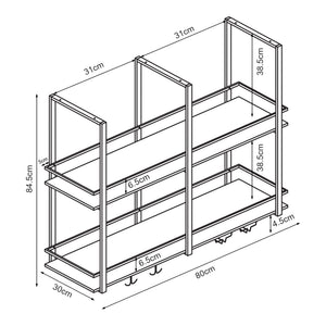 Portabottiglie Sospeso da Soffitto Hubro [en.casa]