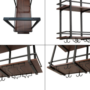 Portabottiglie Sospeso da Soffitto Hubro [en.casa]
