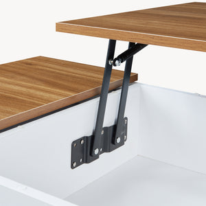 Tavolino da Salotto Flesen con Piano Sollevabile e Scomparti 92 x 52 x 41 cm [en.casa]