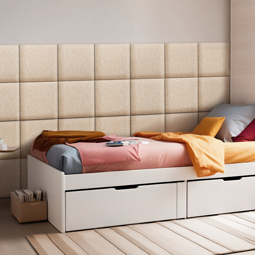 Set Carpino di Pannelli Murali Imbottiti Rivestiti in Tessuto [neu.haus]