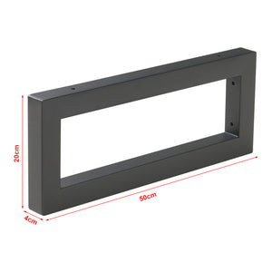 Set Hawangen di 2 Supporti per Mobili 'Fai da Te' Montaggio a Parete in Acciaio - Nero [en.casa]