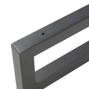 Set Hawangen di 2 Supporti per Mobili 'Fai da Te' Montaggio a Parete in Acciaio - Nero [en.casa]