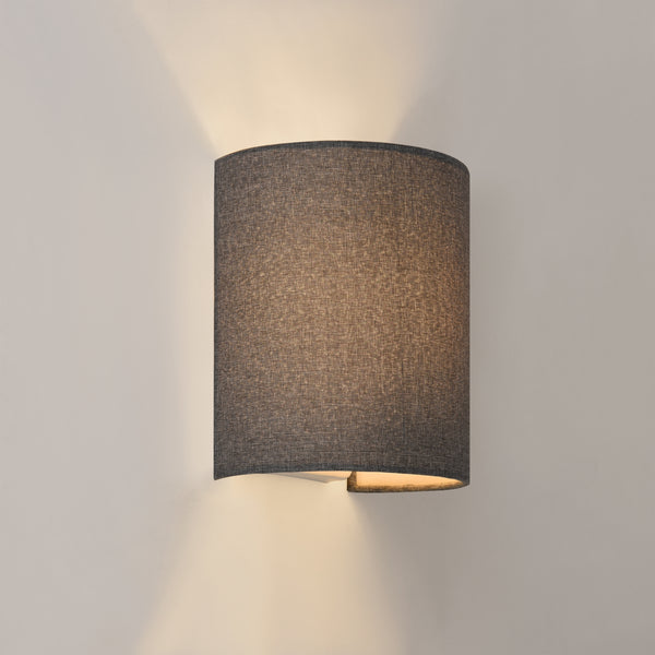 Set Brüssel di Applique per Interni Paralume Semicilindrico Grigio lux.pro