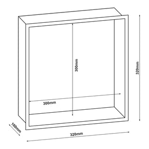 Nicchia da parete Kristinehamn in diversi colori e dimensioni [neu.haus]