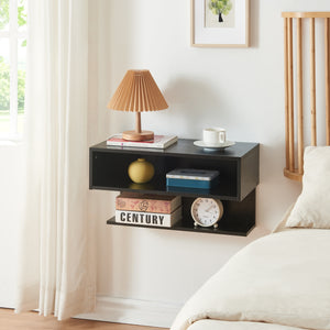 Mensola da parete Gauldal 57x30x32 cm Nero [en.casa] - premiumXL