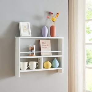 Mensola da parete Piteå 60x10,5x45cm bianco [en.casa] - premiumXL