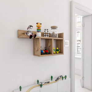 Mensola da parete Åsele 72x18x37cm in diversi colori [en.casa] - premiumXL