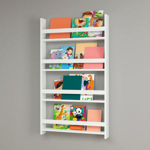 Scaffale per bambini Sotenäs 120x74x10cm bianco [en.casa] - premiumXL