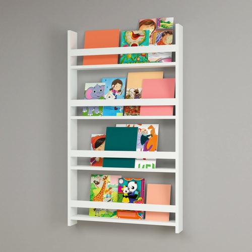 Scaffale per bambini Sotenäs 120x74x10cm bianco [en.casa] - premiumXL