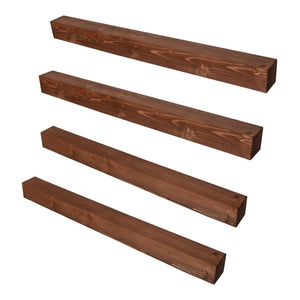 Set di 2/4 Mensole da Muro 'Munkebo' 100 x 9 x 9 cm Mensole in Legno di Pino [en.casa] 