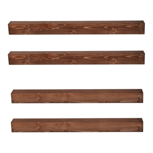 Set di 2/4 Mensole da Muro 'Munkebo' 100 x 9 x 9 cm Mensole in Legno di Pino [en.casa] 