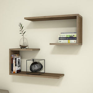 Mensola da parete - Set Årslev 2 pezzi 27 x 60 x 20 cm fino a ca. 5 kg [en.casa] - premiumXL
