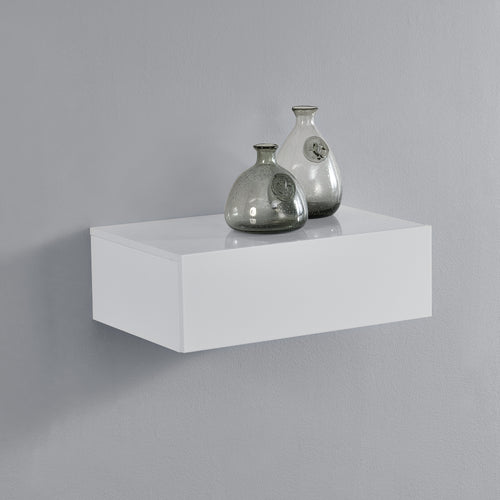 Mensola da parete Oslo con cassetto 46x30x15cm vari colori [en.casa] - premiumXL