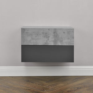 Mensola da parete Oslo con cassetto 46x30x15cm vari colori [en.casa] - premiumXL