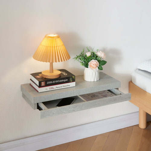 Mensola da parete Karkkila con cassetto [en.casa] - premiumXL