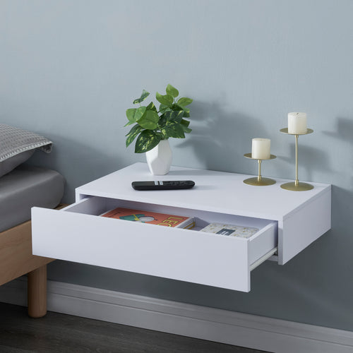 Mensola da parete Kärsämäki con cassetto [en.casa] - premiumXL