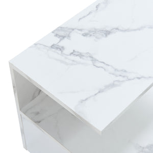 Comodino da Parete Amberg con Cassetto e Ripiani 40x35x31 cm - [en.casa]