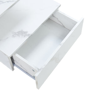 Comodino da Parete Amberg con Cassetto e Ripiani 40x35x31 cm - [en.casa]