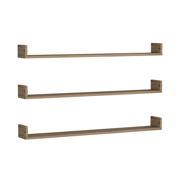 Set di 3 Mensole da Muro 'Arden' a Forma di U - Vari Colori [en.casa]