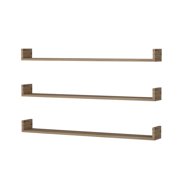 Set di 3 Mensole da Muro 'Arden' a Forma di U - Vari Colori [en.casa]