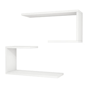 Set di 2 Mensole da Muro 'Årslev' 2 Consolli Pensili - Vari Colori [en.casa]