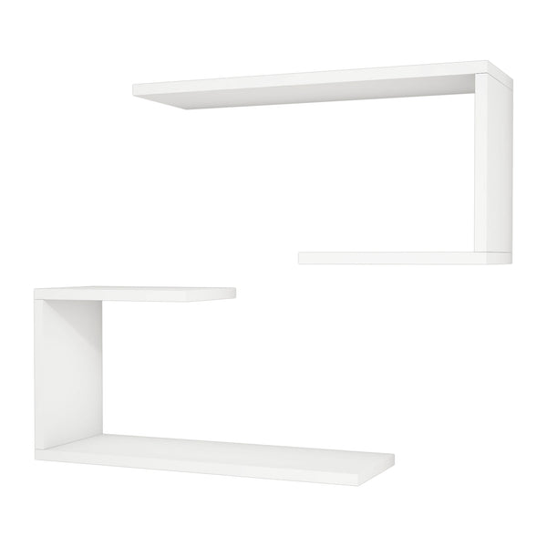 Set di 2 Mensole da Muro 'Årslev' 2 Consolli Pensili - Vari Colori [en.casa]