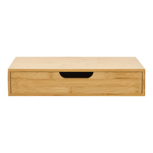 Mensola Bokn con Cassetto Integrato 40 x 24 x 8 cm Bambù - Vari colori [en.casa] 