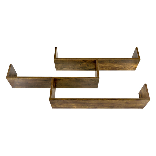 Mensola da Parete Grimstad con 3 Ripiani 119x18x55 cm [en.casa]