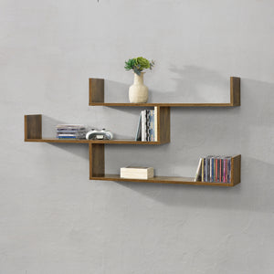 Mensola da Parete Grimstad con 3 Ripiani 119x18x55 cm [en.casa]