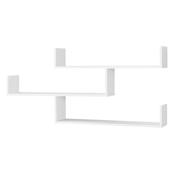 Mensola da Parete Grimstad con 3 Ripiani 119x18x55 cm [en.casa]