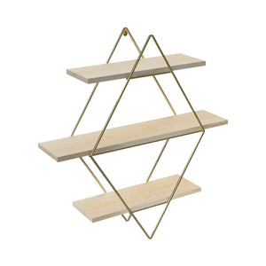 Scaffale da Parete Heinävesi Romboidale [en.casa] 