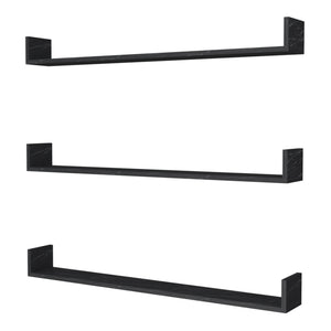 Set 'Höganäs' 3 Mensole da Muro - Consolli Pensili con Piano d'Appoggio a Forma di U - Vari Colori e Misure [en.casa] 