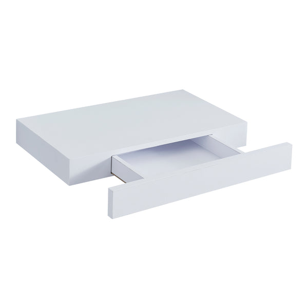 Mensola Hyvinkää con Cassetto Integrato Comodino Sospeso 39,5 x 25 x 5 cm - Vari colori [en.casa]