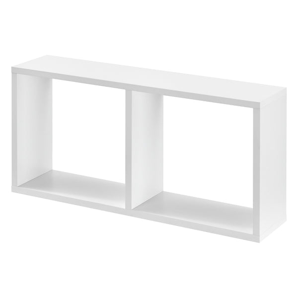 Mensola da Parete / da Muro con 2 Scomparti a Cubo 60 x 14,5 x 30 cm Scaffale / Consolle Pensile con Ripiani Portaoggetti Libreria - Vari Colori