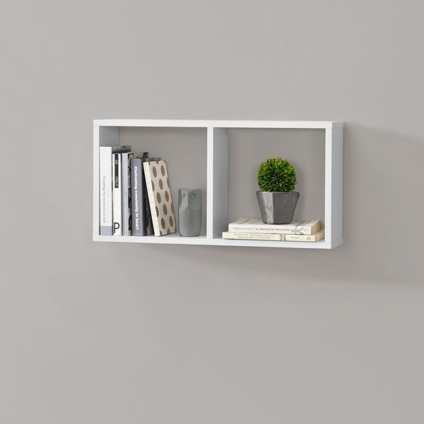 Mensola da Parete / da Muro con 2 Scomparti a Cubo 60 x 14,5 x 30 cm Scaffale / Consolle Pensile con Ripiani Portaoggetti Libreria - Vari Colori