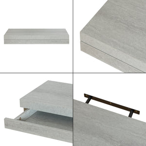 Mensola da parete Karkkila con cassetto [en.casa]