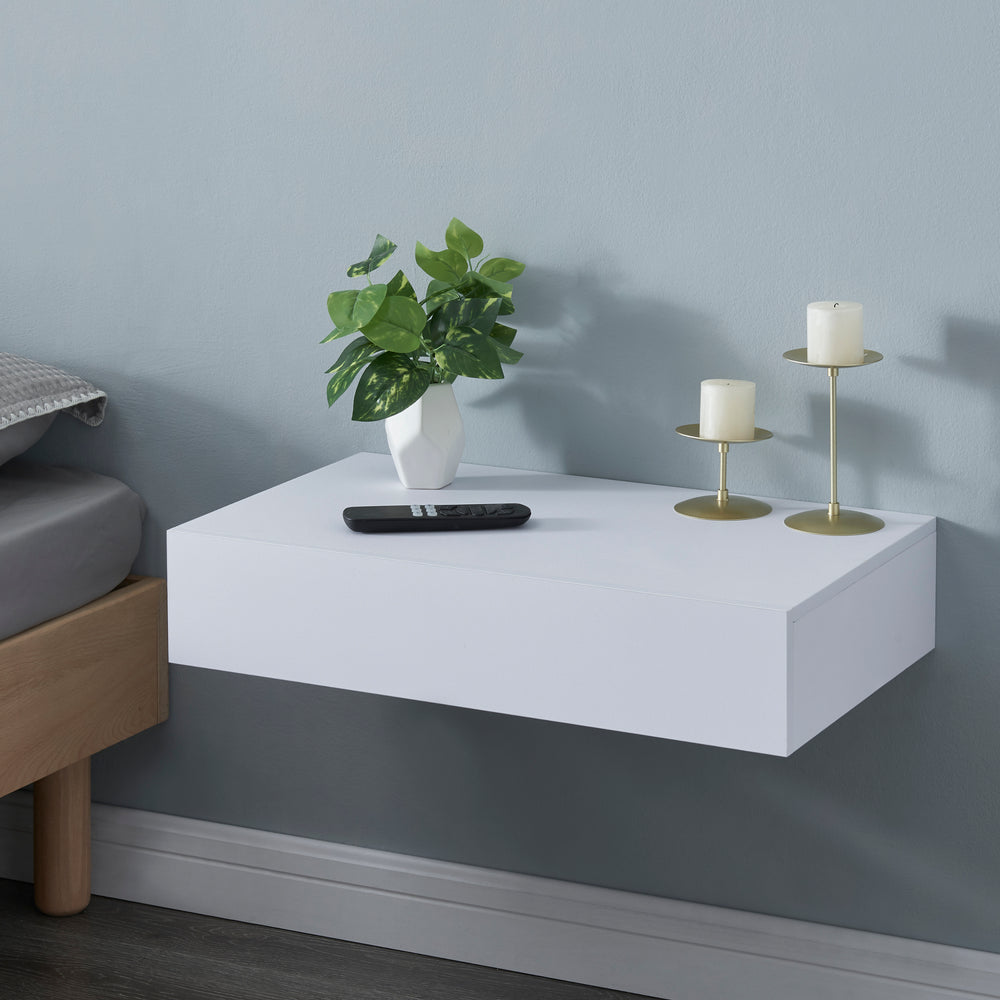Mensola da parete Kärsämäki con cassetto [en.casa] - premiumXL