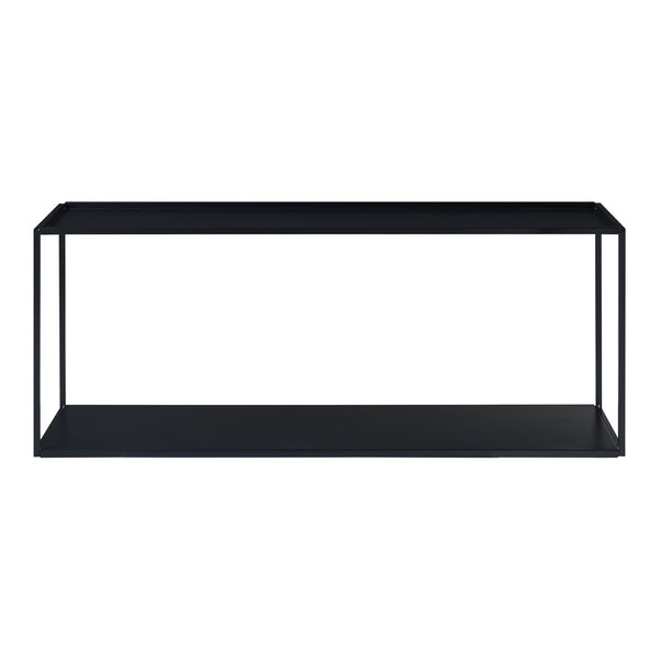 Mensola da parete Notodden Nero Acciaio [en.casa]