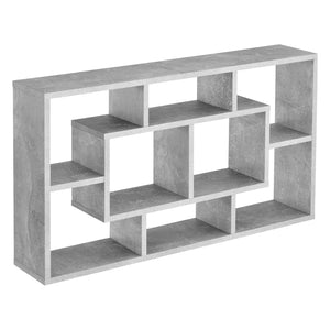 Mensola da Parete Saputit a 8 Scomparti Aperti 85 x 16 x 48 cm [en.casa]