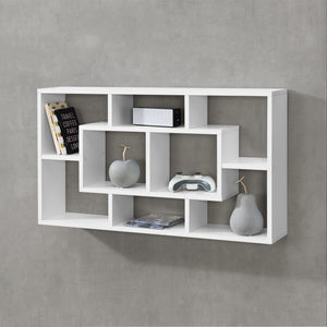 Mensola da Parete Saputit a 8 Scomparti Aperti 85 x 16 x 48 cm [en.casa]