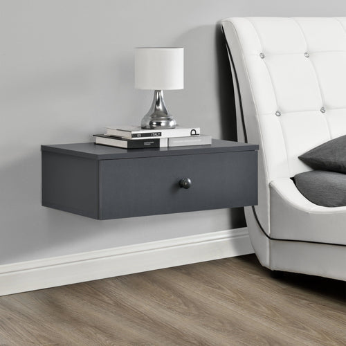 Mensola da parete 60 x 24 x 12,6 cm con vano portaoggetti in vari colori en.casa