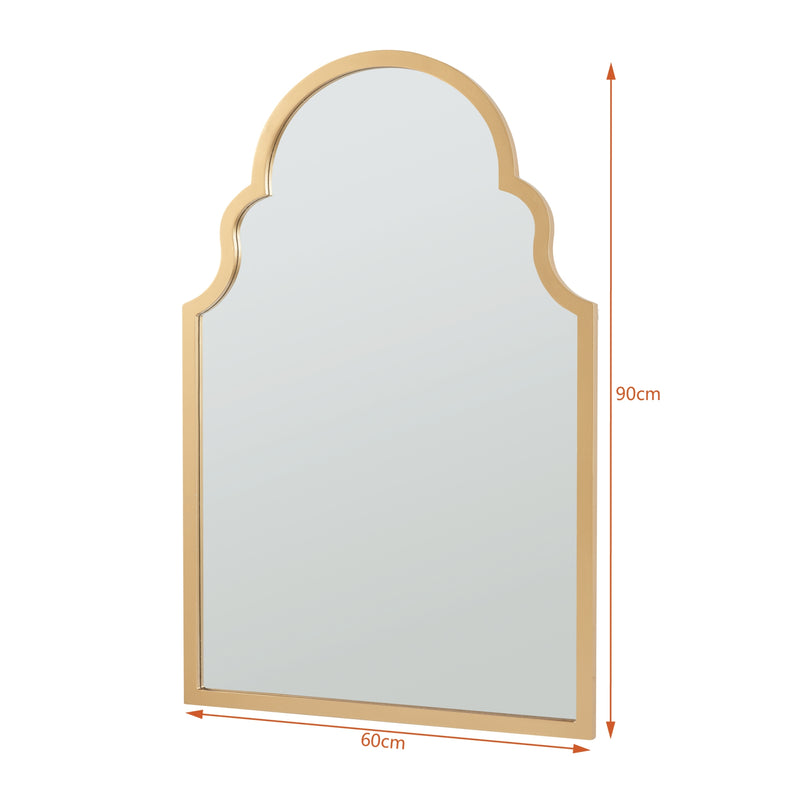 Schizzo in scala Specchio da Parete Hämeenkyrö 90 x 60 cm - Vari Colori [en.casa] 