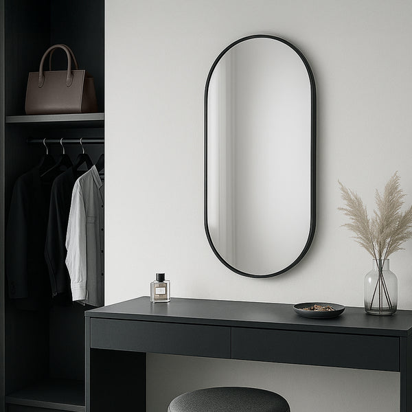 Specchio Ovale da Parete Picciano - Vari Colori e Misure [en.casa]