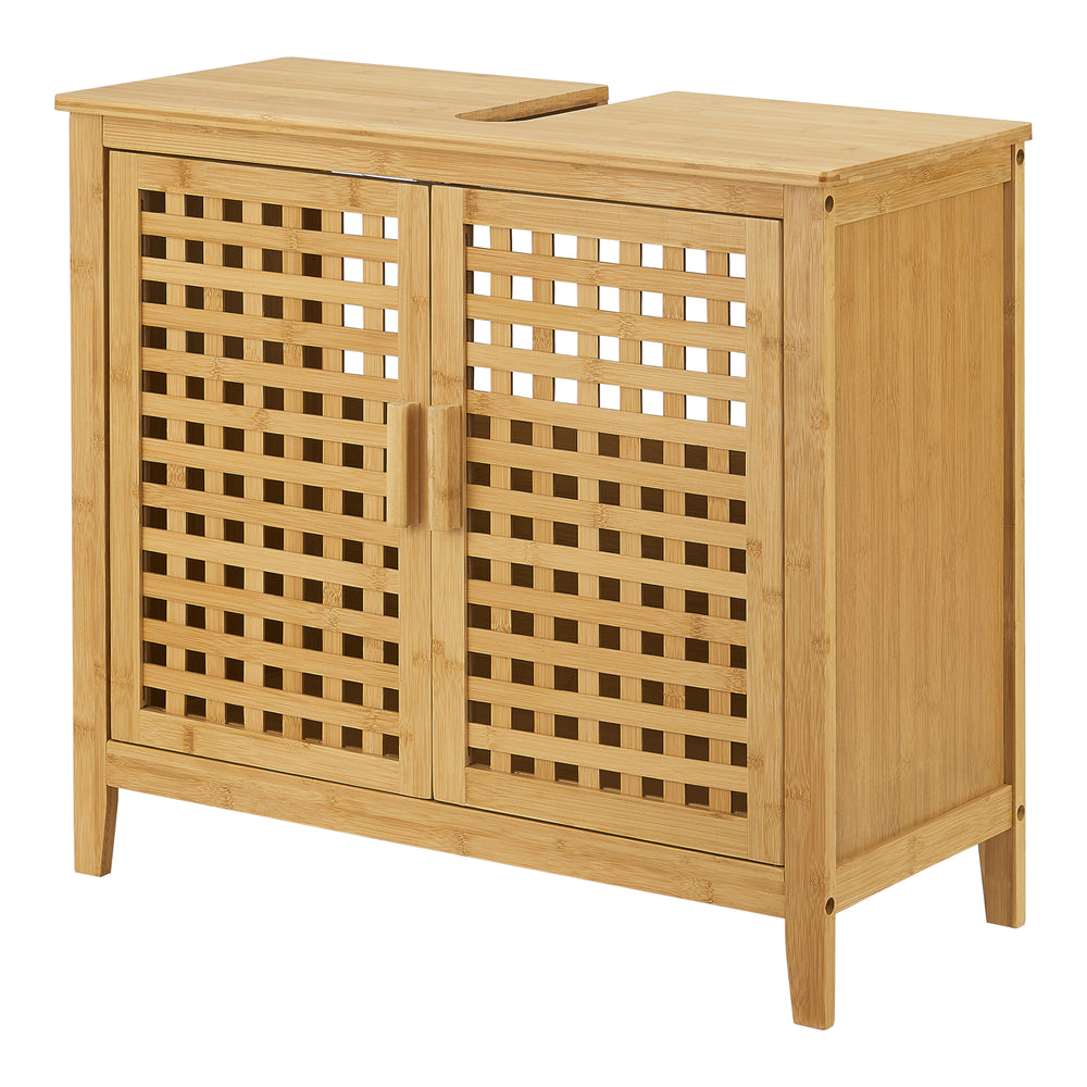 Mobiletto sottolavabo Ingmarsö bambù 60x67x30cm [en.casa] - premiumXL