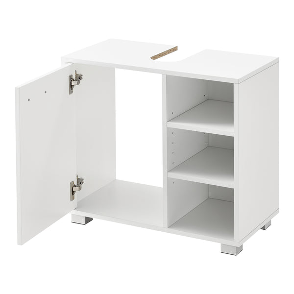 Mobile Sottolavabo Narvik con Anta e 3 Ripiani - Vari Colori [en.casa]